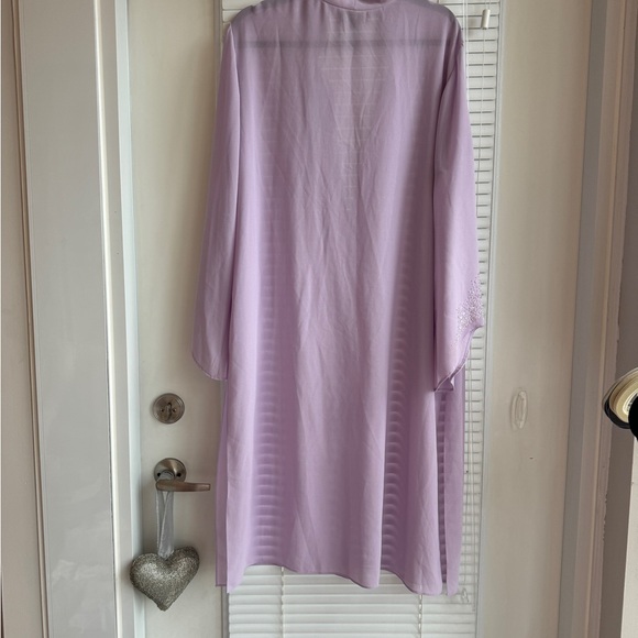 Vintage Purple Chiffon Duster SZ 18 - Picture 5 of 5